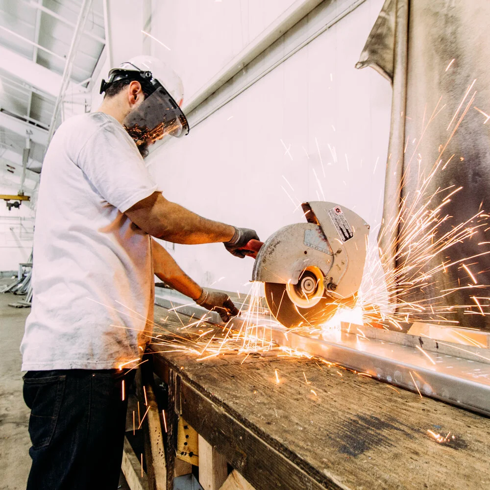 Cutting sheet metal